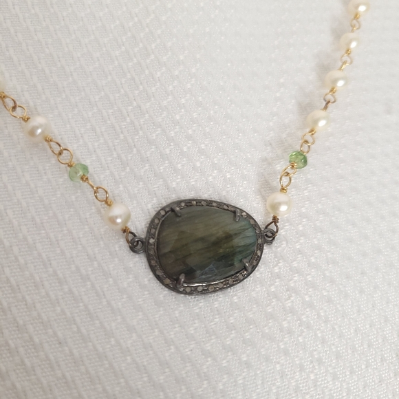 Lovely Ivory Rustic Beaded Tassel with Rhinestone, - Picture 9 of 15